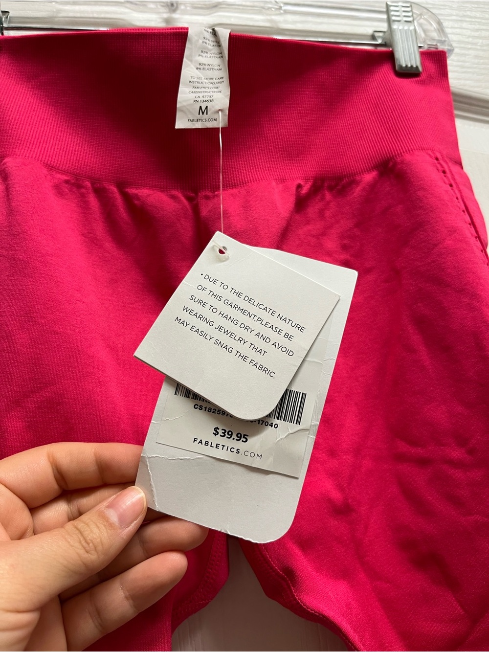 Fabletics Hot Pink High-Rise Leggings - Picture 6 of 6